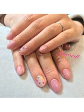 ファッシネイル(fascinail)/押し花ガーリーネイル