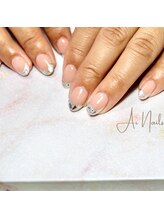 アイネイルズ(Ai nails)/ガラスフレンチネイル