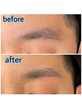 プリマアンジュ 中目黒店(PRIMA ange)/<メンズアイブロウ>befor&after