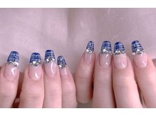 エムズ ネイルサロン(M2)/ブルーチェック