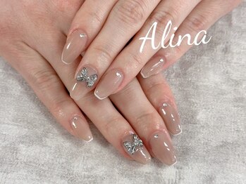エリナネイルサロン池袋(Alina Nail Salon)/持ち込みデザイン+パーツ