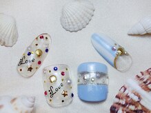 ユースタイル 新宿店(U-style)/雪の結晶☆ミラーネイル