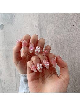 アンダーバーホワイトプラス 南海難波店(_WHITE+)/チークネイル