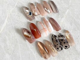 チェック　レオパード柄