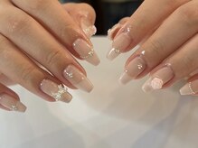 アイ ネイルズ 天神店(I nails)/rose french　￥6500～