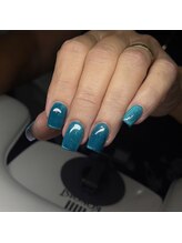 ネイルズバー 新宿店(Nails Bar)/アクアブルーグリッターネイル
