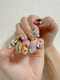 10本カラフルネイル