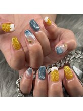 エトワ ル リアン ネイル(Et toi Le Lien nail)/ビールと海ネイル！