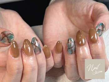 ネイルセッション(nail session)/大理石デザイン