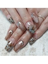 ラバーズネイル(Lover's Nail)/ヒョウ柄★スカルプ