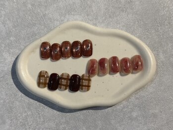 ノラ ミナミアオヤマ(NORA MINAMIAOYAMA)の写真/【トレンド×季節感ある定額ネイルが豊富♪】最旬ネイルで気分UP！高い提案力と技術で納得いく指先に☆