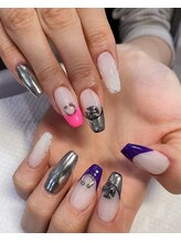 コロミネイル(colome nail)/ミラーフレンチ