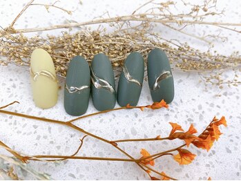 ネイルサロン&スクール ジーナ(GINA)/緑×マット