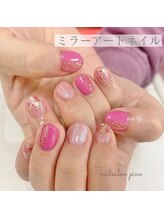 ピノ(PINO)/ピンクミラーアートネイル