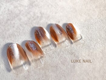 ルークネイル 恵比寿店(LUKE NAIL)/ぬりかけニュアンスネイル　秋冬