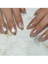ネイルバイユニッコ(nail by unicco)/クリアマグ×ホワイトミラー