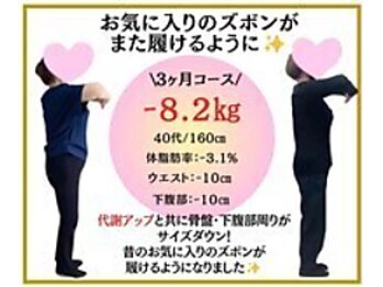 ビオ整体院 尾張旭院/ダイエット実績(痩身/整体)