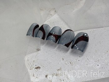 アンダーフェリス ビマユ(UNDER feliz×BIMAYU)/【ニュアンスアシメ】定額