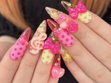 メリアネイルナンバ(Melia Nail Namba)の雰囲気(長さだし/つけ放題/3Dパーツ/持ち込み/韓国ネイル/なんば)