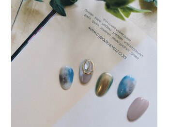 定額デザイン　タイダイネイル