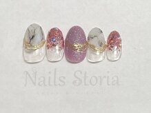 ネイルズ ストーリア(Nails Storia Salon&School)/9800円/定額アートセットE