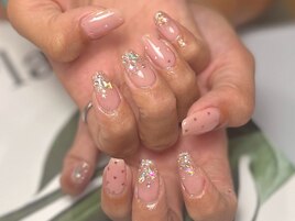 ハートホログラム/ガーリー/ラメ