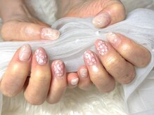 ネイルサロンブリス(nail salon Bliss)/☆～風に舞う～桜の春ネイル☆