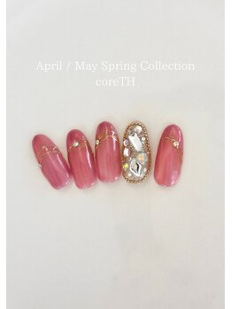 coreTH/【４・５月】ピンク×ビジュー
