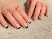 アイネイルズ 吉祥寺店(I nails)/ちぐはぐフレンチネイル[吉祥寺]