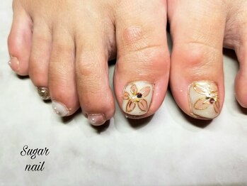 シュガーネイル(sugar nail)/ガーリーフットネイル