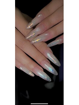 マグネットとラメのデザイン