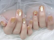 ビルドアップビューティー(Build Up Beauty)/馬　ゴールドマグネットネイル