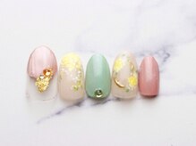 池袋ネイルサロン イイネイル(Ee-Nail)/ミモザネイル初回￥7500