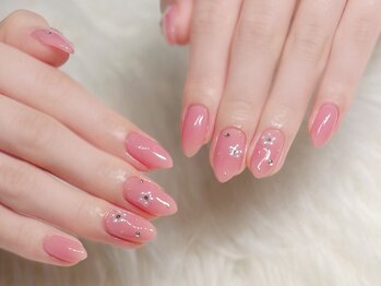 ノエル ネイル(NOEL)/ワンカラー×4本アート