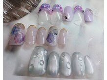 ネイル神楽坂の雰囲気(あじさい&水滴ネイル3種類初回¥8900)