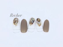 ネイルサロンリシェ 烏丸御池(Recher)/秋のさりげなニュアンスネイル