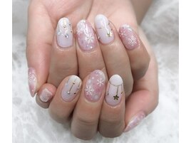 雪の結晶ネイル