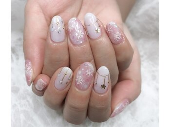 マーノ 津田沼ビート店/雪の結晶ネイル