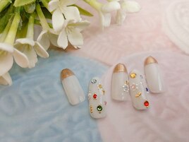 カラフルストーンネイル