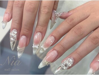 ニア ネイルサロン 大阪駅前第2ビル(Nia)/ワンホンクリスマスネイル