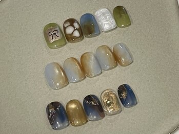 チェスナッツ 銀座(CHESTNUTS Nail&Eyelash)の写真/【キャンペーンデザイン¥11000】ニュアンスデザイン/カラー/パーツが豊富♪毎月変わるキャンペーンネイル◎