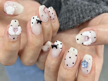 ミュート 三軒茶屋店(mute.)の写真/【200種類以上のパーツ品揃え♪】周りと差がつく!自分らしさが出る!ネイルを高技術のスタッフがご提案◎