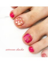 アートルーム チャチャ(artroom chacha)/☆華やかフットネイル☆