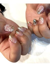 雪の結晶アート