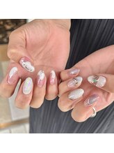 Mネイルアンドカフェ シェレステ/夏ネイル