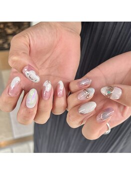 Mネイルアンドカフェ シェレステ/夏ネイル