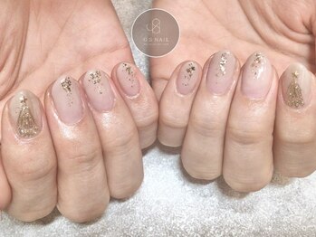 ジーエスネイル(GS NAIL)/ホワイト/クリスマスネイル