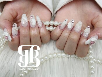 ネイルサロンレイアス(RAYAS)/ホワイトラメネイル