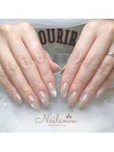 ソワ(sowa)/上品な艶感のベージュネイル