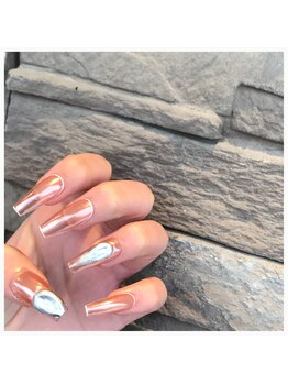 レイネイル アンド レイアイ 長嶺店(RAY NAIL & ray eye)/アプレ×ピンクミラー
